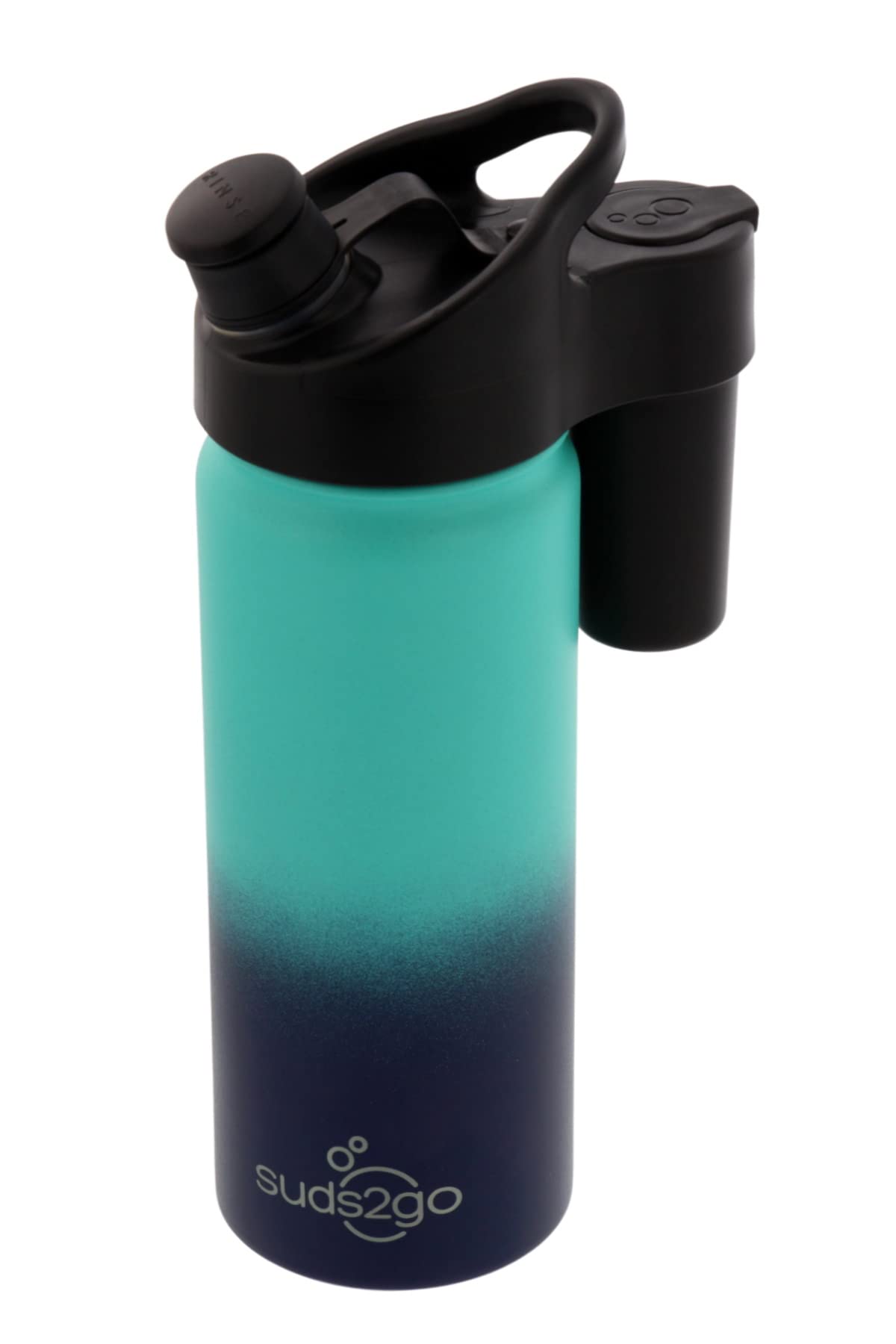 Suds2Go Stainless Steel Water Bottle and Portable Hand Washing Station, Insulated Leakproof Bottle with Foam Dispenser for Outdoor Use, As Seen on Shark Tank