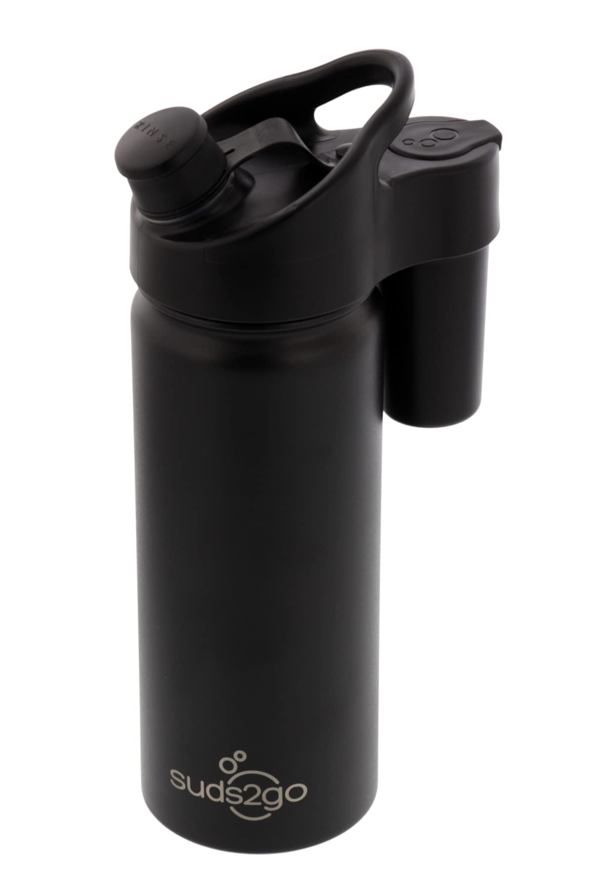 Suds2Go Stainless Steel Water Bottle and Portable Hand Washing Station, Insulated Leakproof Bottle with Foam Dispenser for Outdoor Use, As Seen on Shark Tank