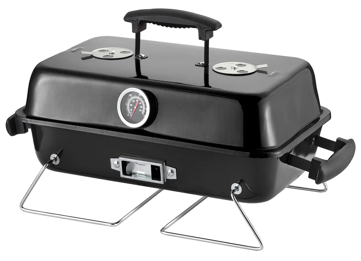 Charcoal Grill for Outdoor BBQ Smoker Portable Tabletop BBQ Grill,GREEN
