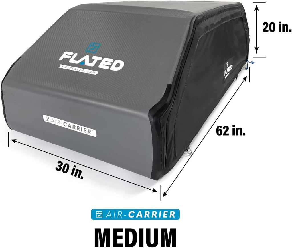 FLATED Air-Carrier - MEDIUM15 Inflatable Rooftop Cargo Carrier - 15 Cubic Feet 100% Waterproof for All Vehicles with/Without Rack