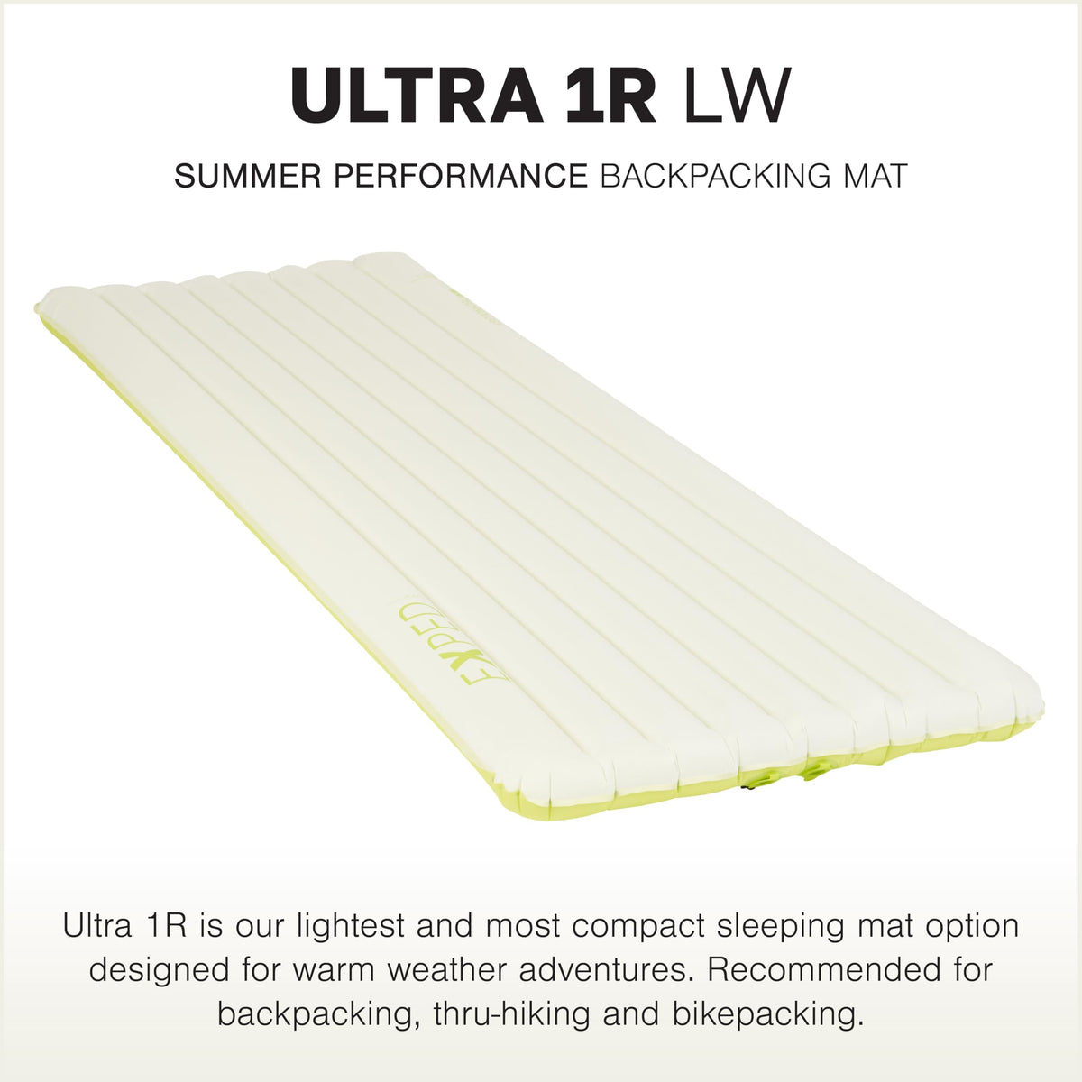 Exped Ultra - Ultralight Inflatable Backpacking Sleeping Pad, Lightweight Air Mat for Camping and Hiking