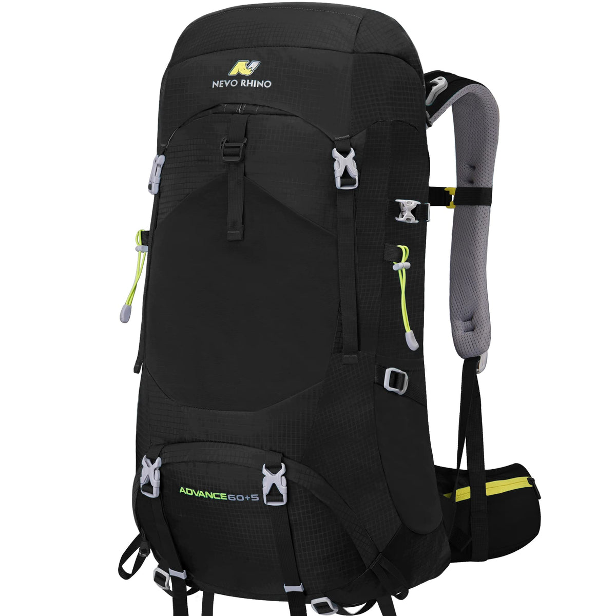 N NEVO RHINO Internal Frame Hiking Backpack 50/60/65/70/80L with Rain Cover