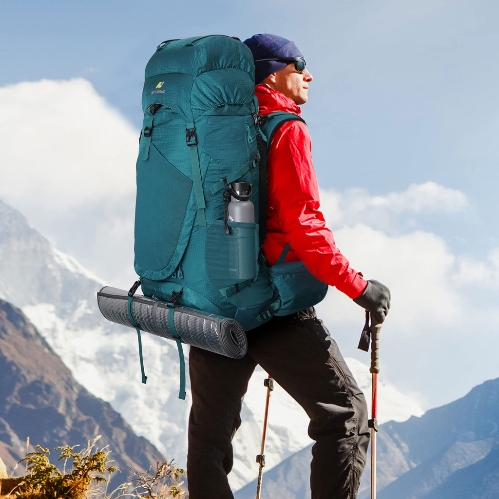 N NEVO RHINO Internal Frame Hiking Backpack 50/60/65/70/80L with Rain Cover