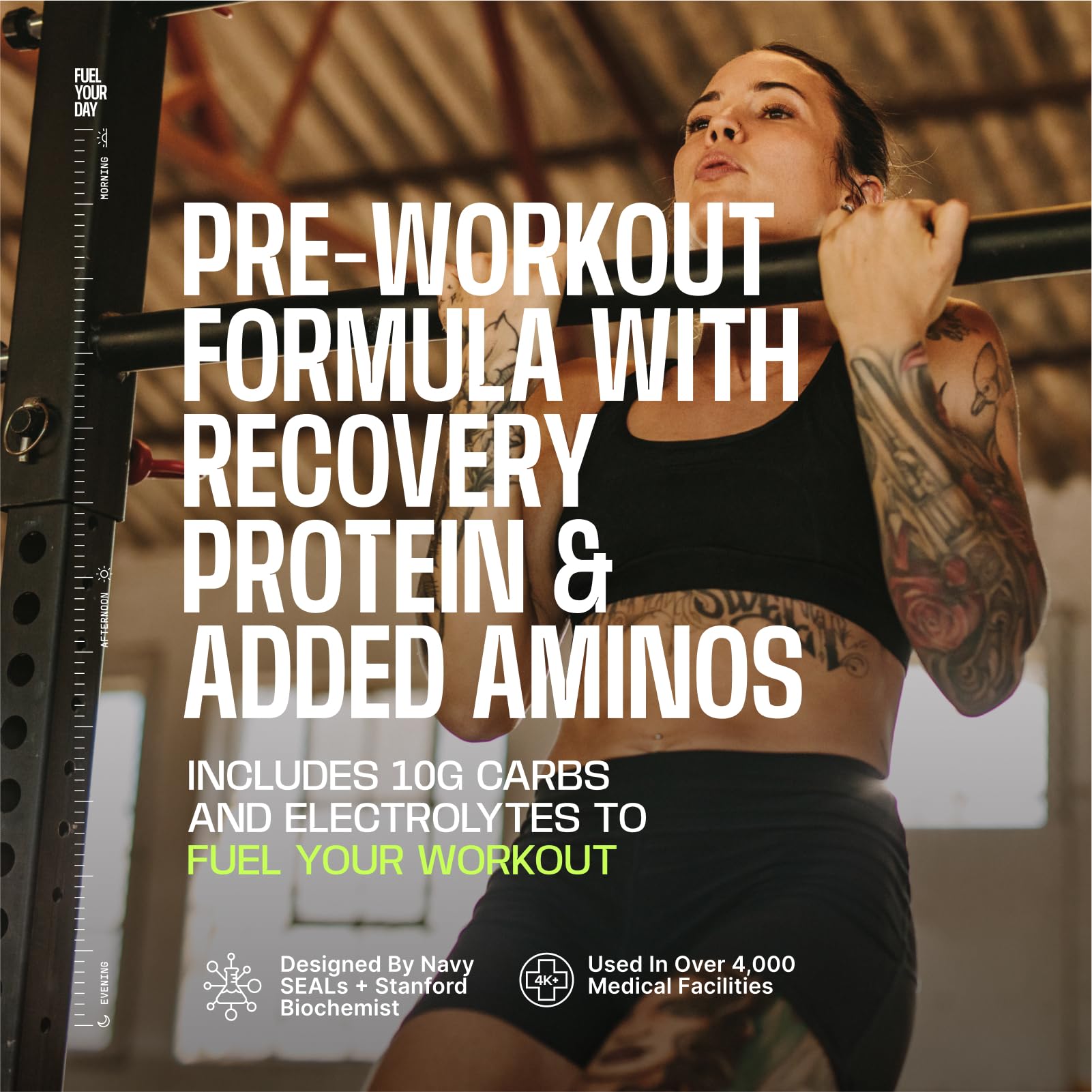 Frog Fuel Ultra Energy Gel & Pre Workout Shot, 120mg Caffeine, Berry, 24 pk