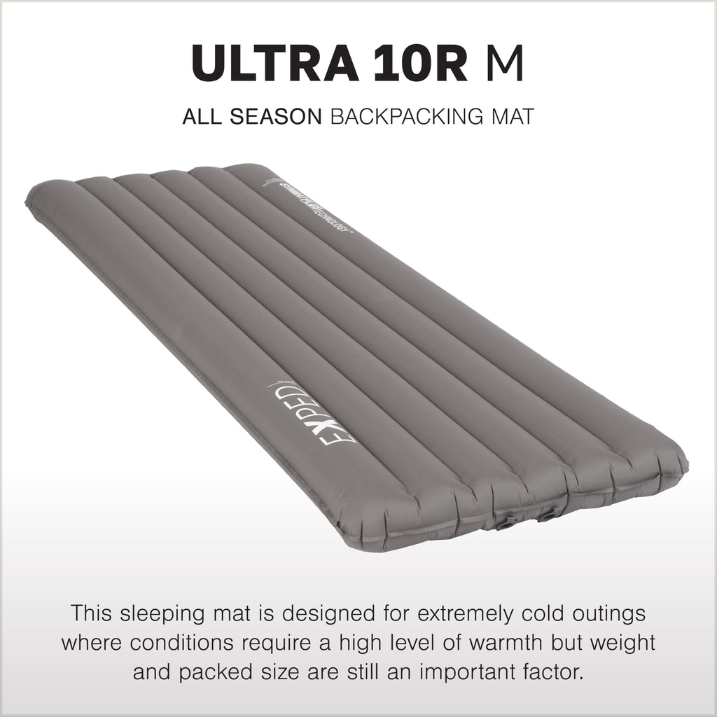 Exped Ultra - Ultralight Inflatable Backpacking Sleeping Pad, Lightweight Air Mat for Camping and Hiking