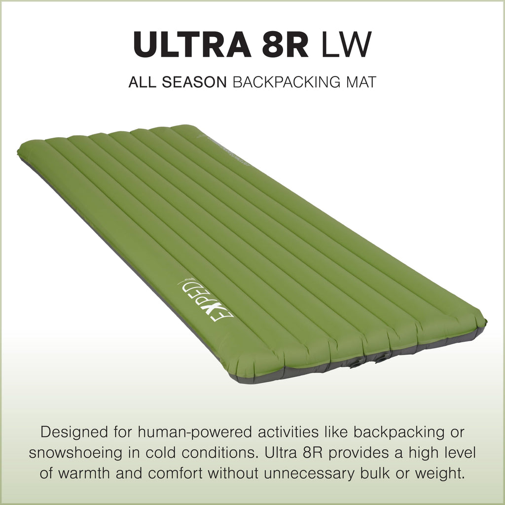 Exped Ultra - Ultralight Inflatable Backpacking Sleeping Pad, Lightweight Air Mat for Camping and Hiking