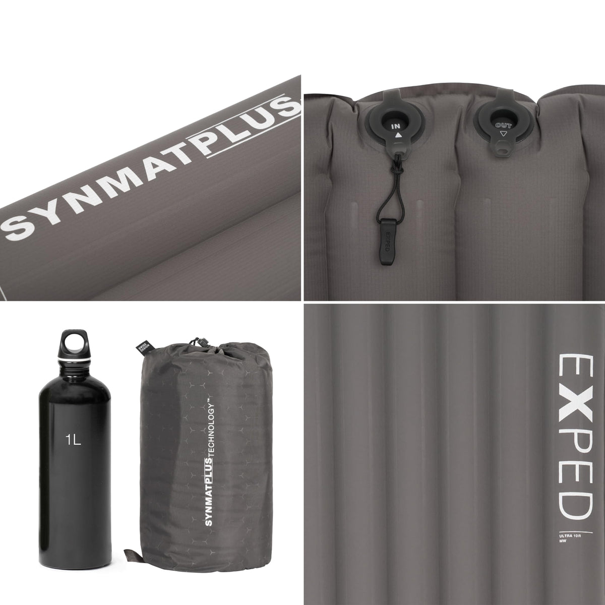 Exped Ultra - Ultralight Inflatable Backpacking Sleeping Pad, Lightweight Air Mat for Camping and Hiking