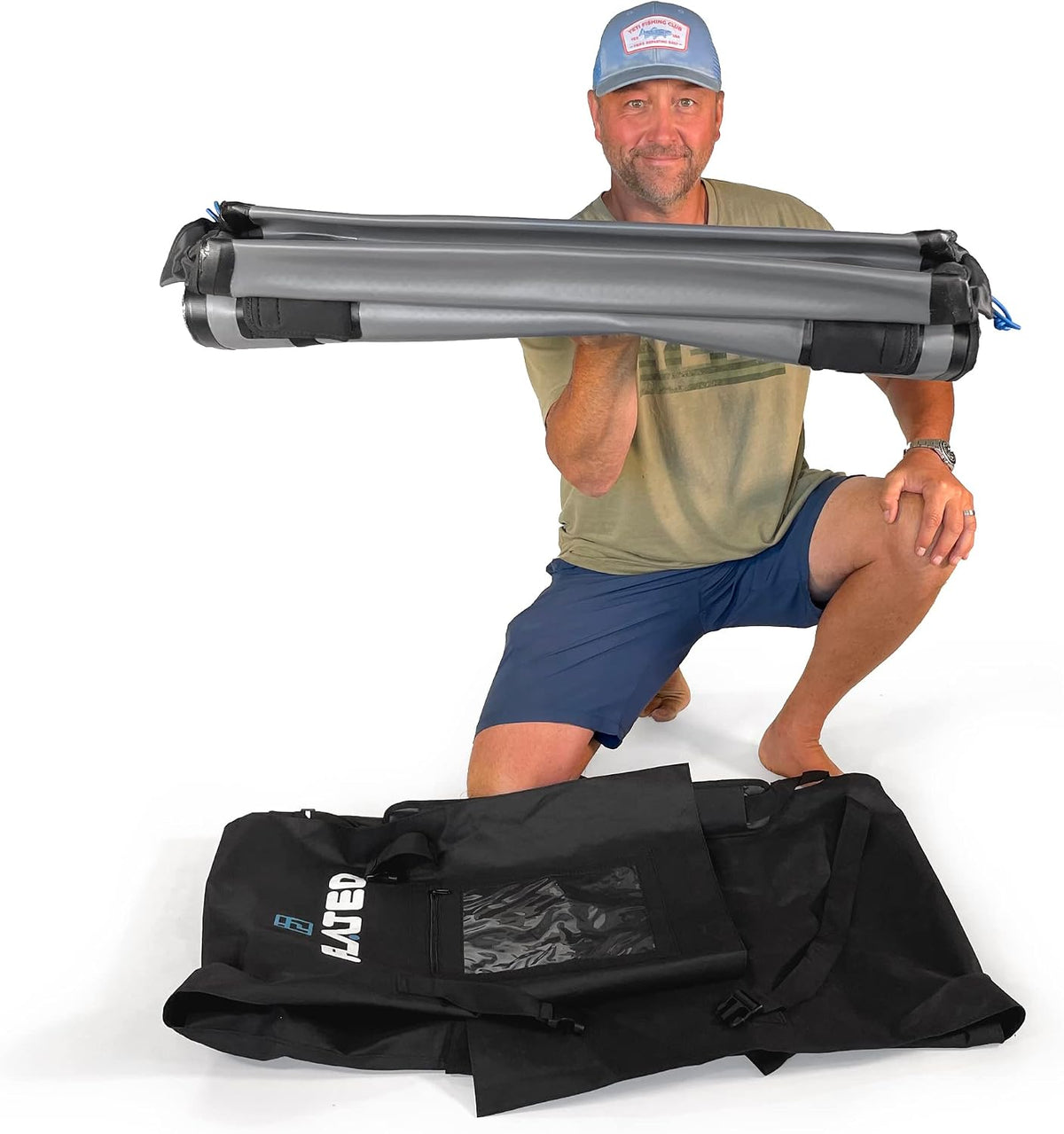 FLATED Air-Carrier - MEDIUM15 Inflatable Rooftop Cargo Carrier - 15 Cubic Feet 100% Waterproof for All Vehicles with/Without Rack