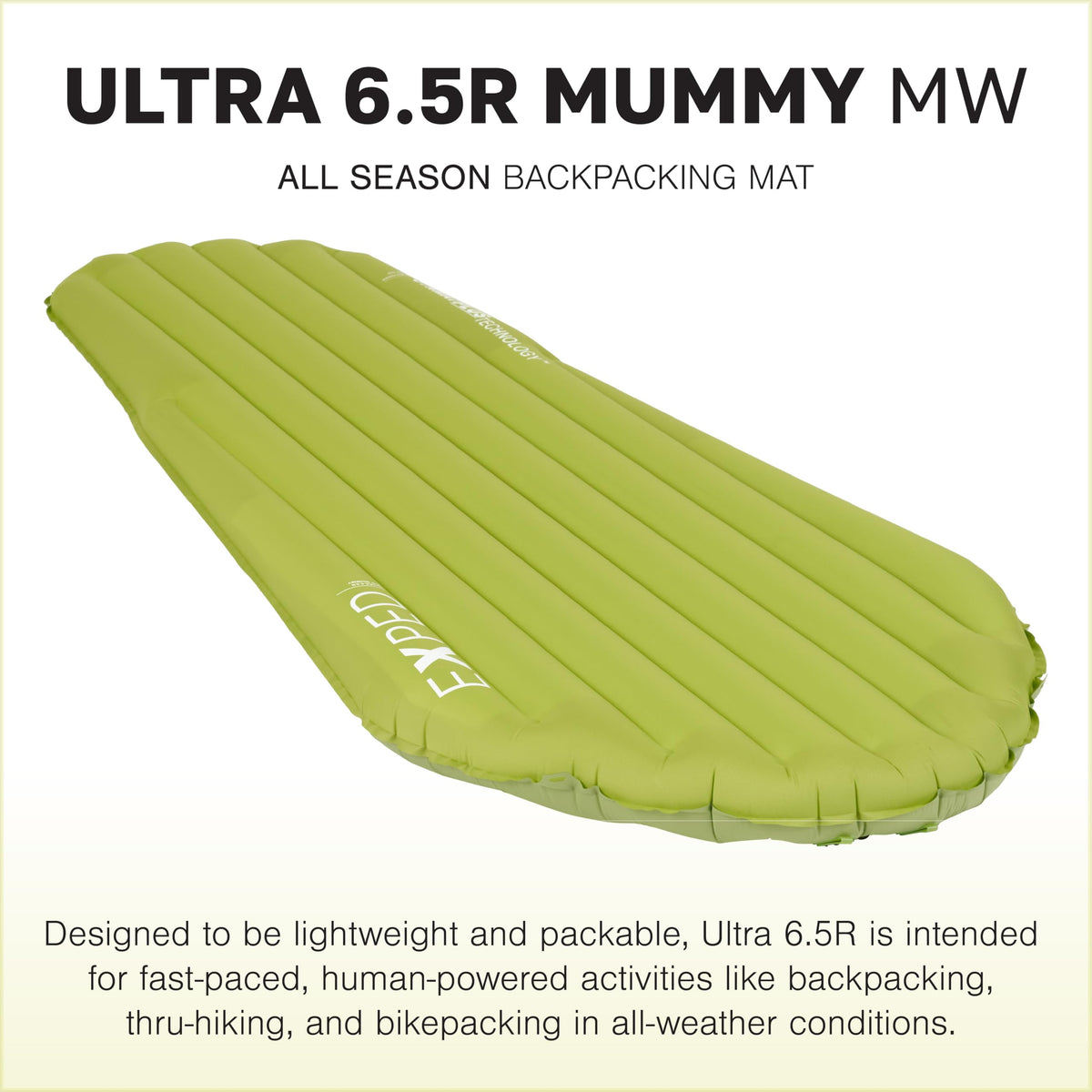 Exped Ultra - Ultralight Inflatable Backpacking Sleeping Pad, Lightweight Air Mat for Camping and Hiking