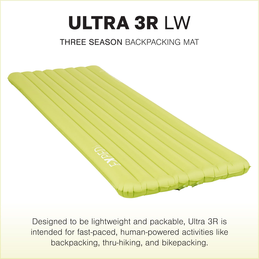 Exped Ultra - Ultralight Inflatable Backpacking Sleeping Pad, Lightweight Air Mat for Camping and Hiking