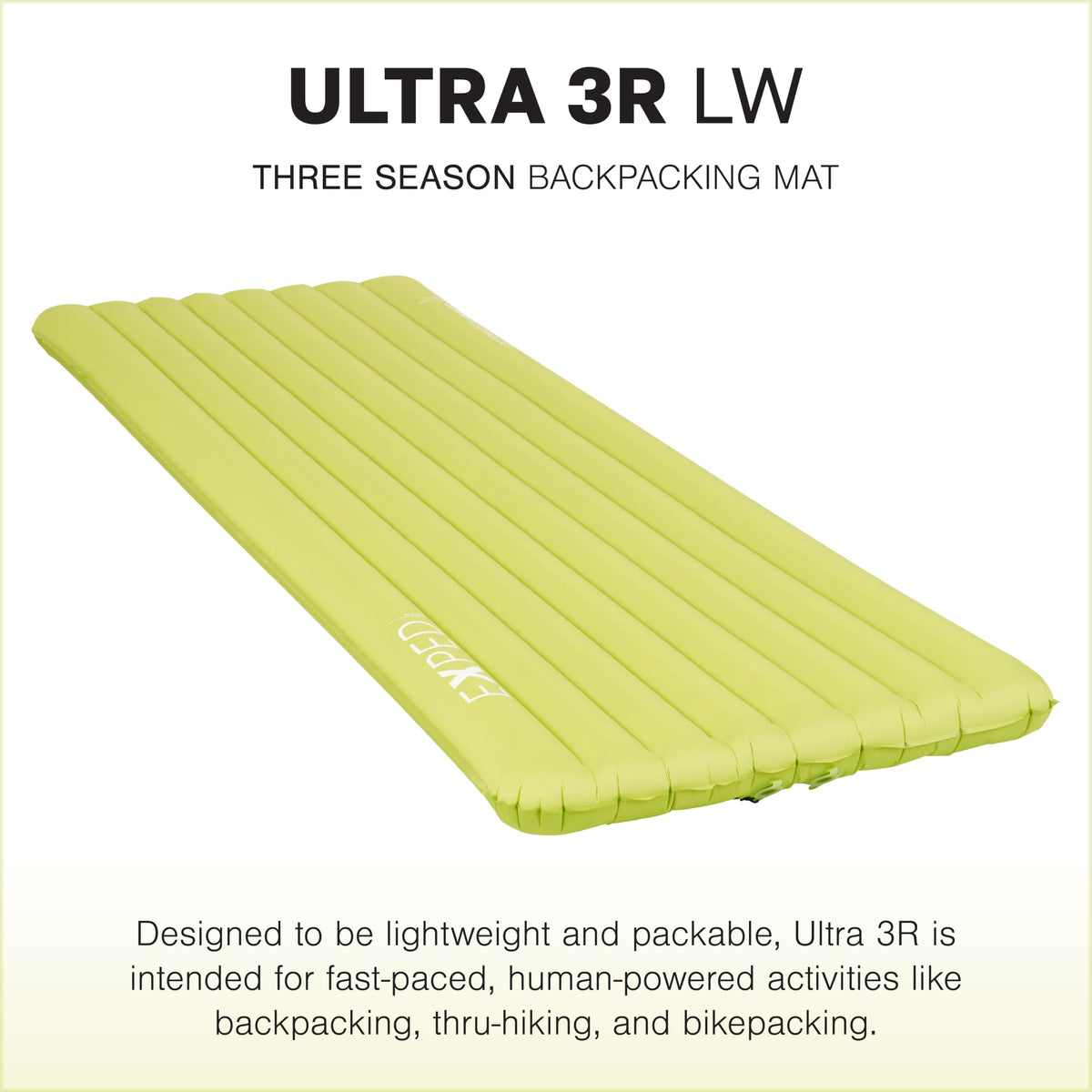 Exped Ultra - Ultralight Inflatable Backpacking Sleeping Pad, Lightweight Air Mat for Camping and Hiking
