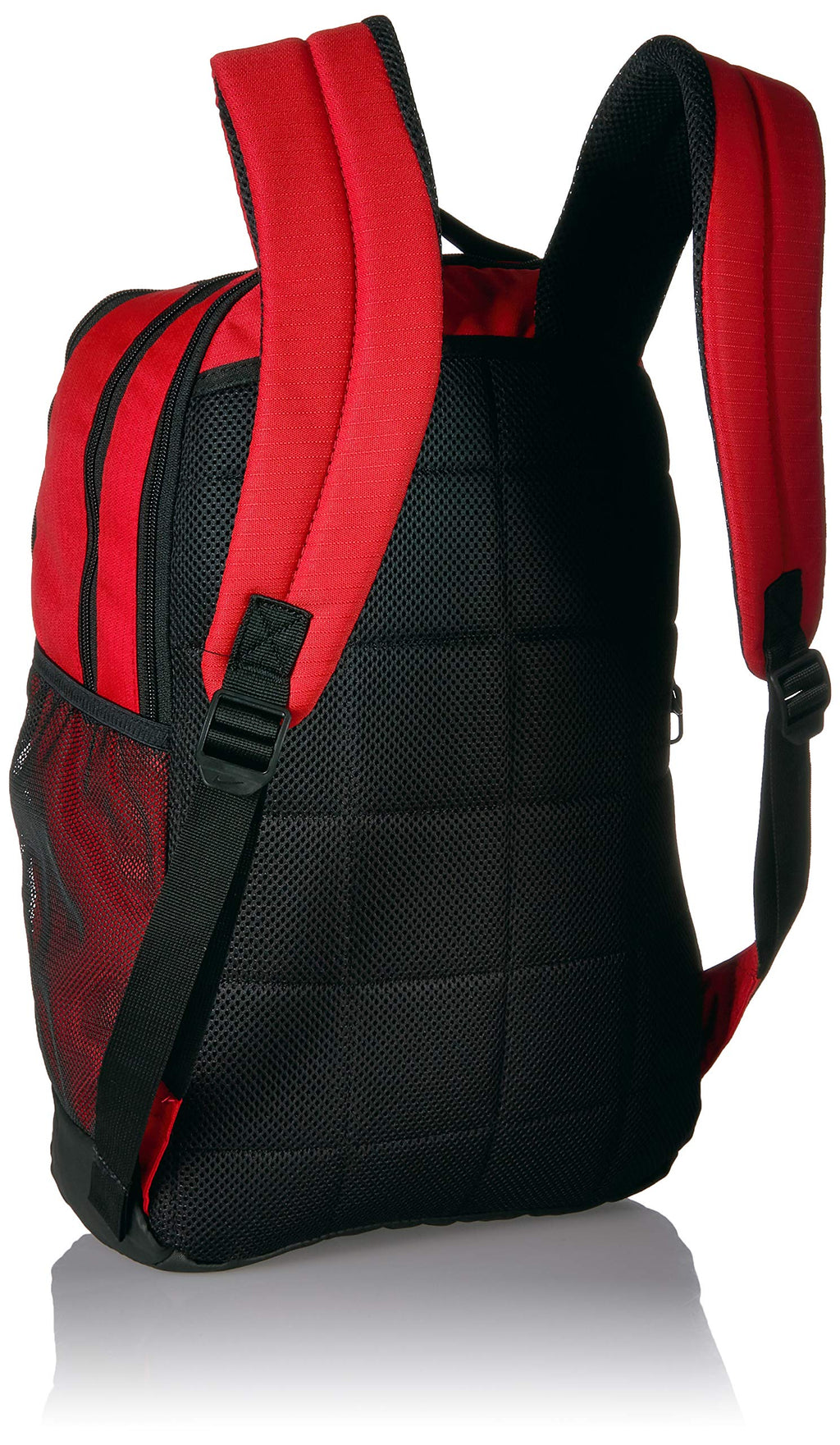 Nike Brasilia Medium Training Backpack for Women and Men with Secure Storage & Water Resistant Coating, Black/Black/White
