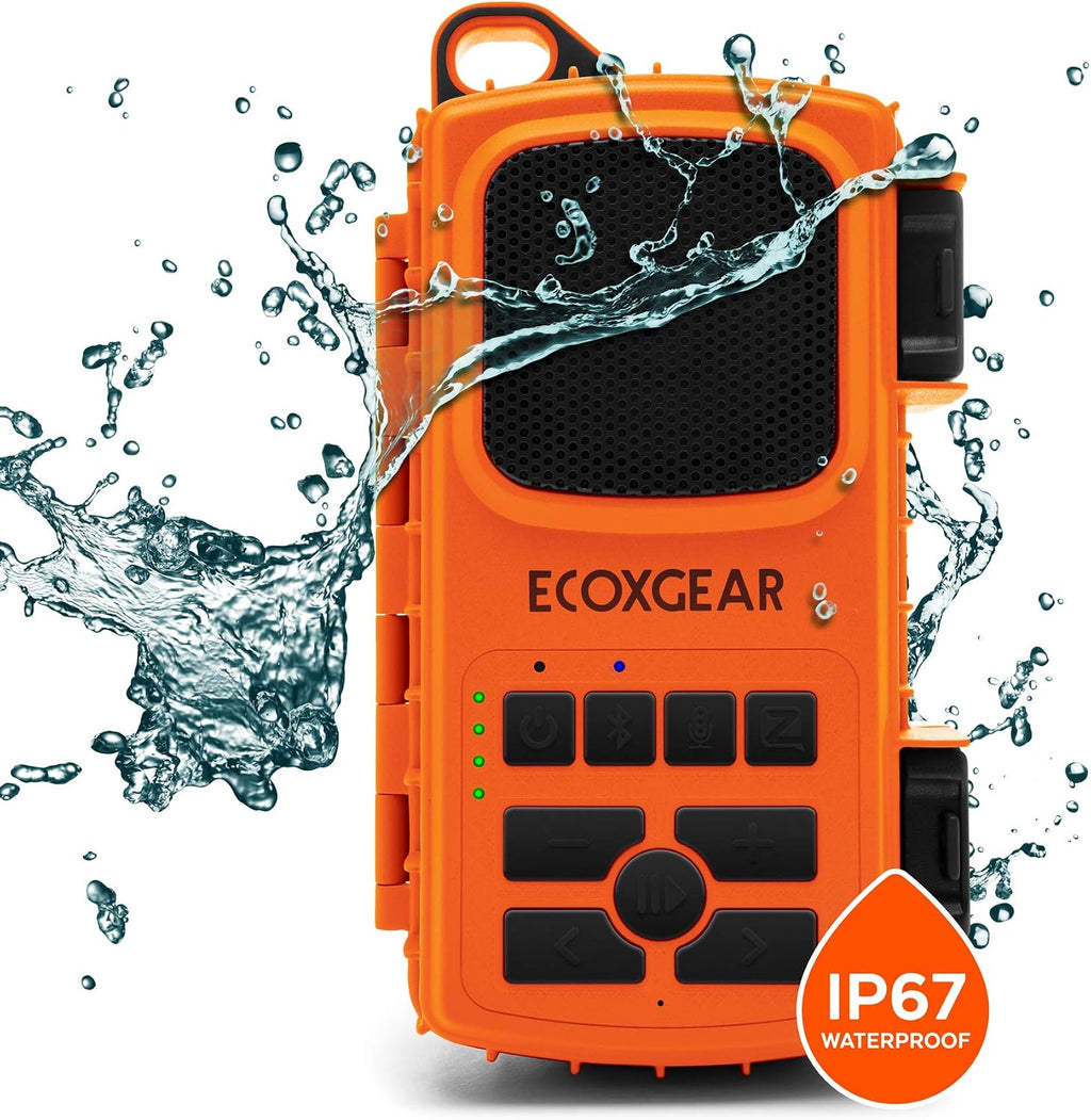 ECOXGEAR EcoExtreme 2 Dry Box Bluetooth Speaker for Your Smartphone (Orange)