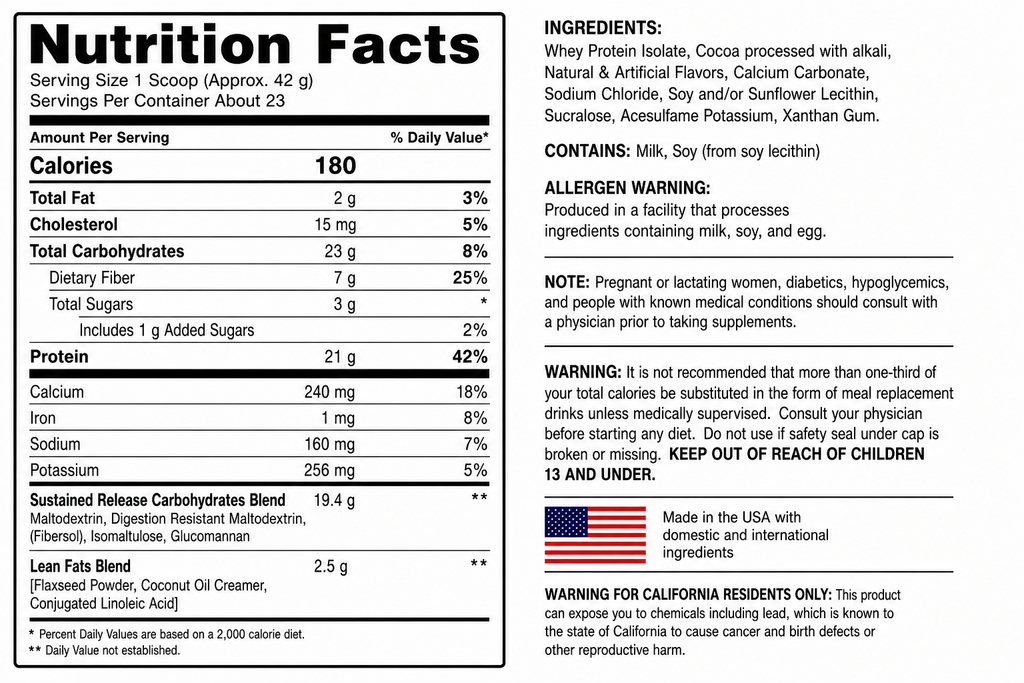 DotFit LeanMeal Nutrition Shake