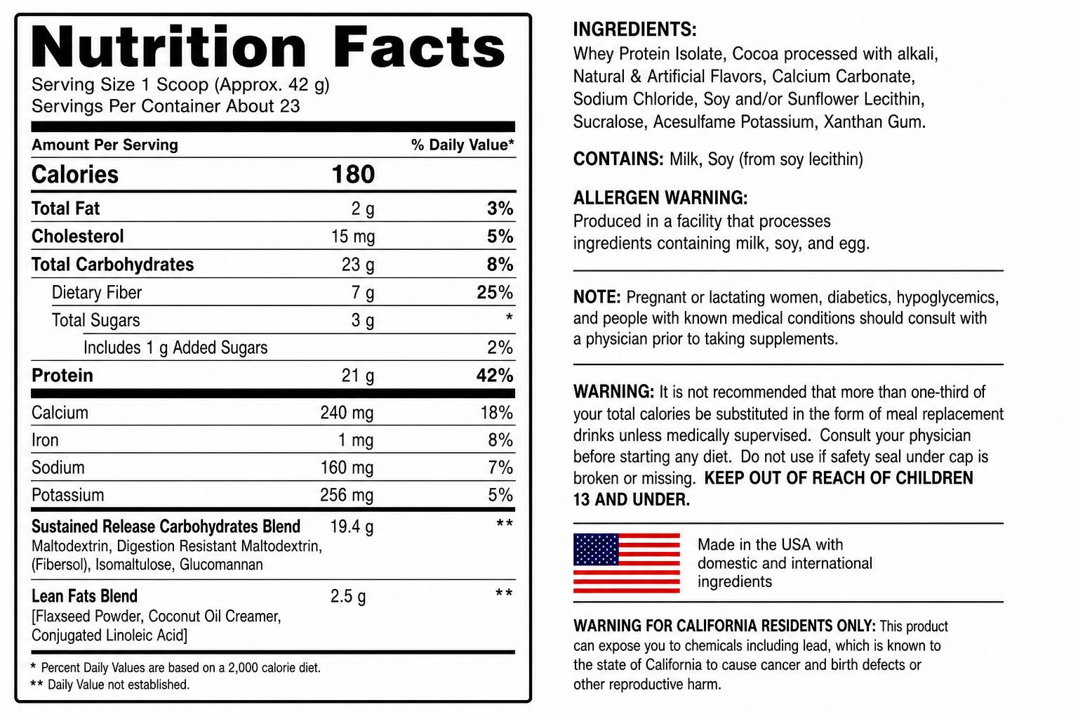 DotFit LeanMeal Nutrition Shake