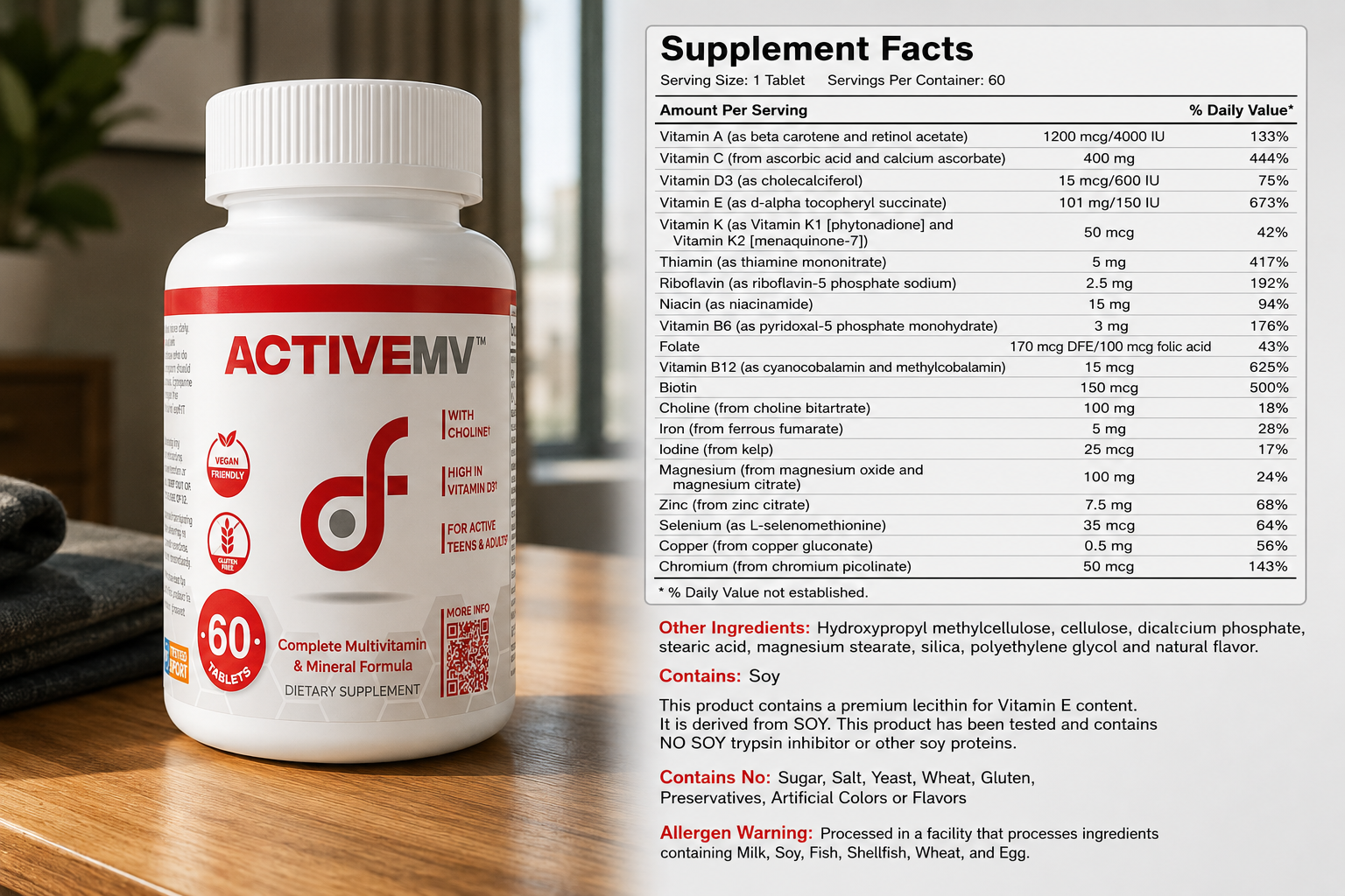 DotFit Active MV - Multivitamin & Mineral Formula