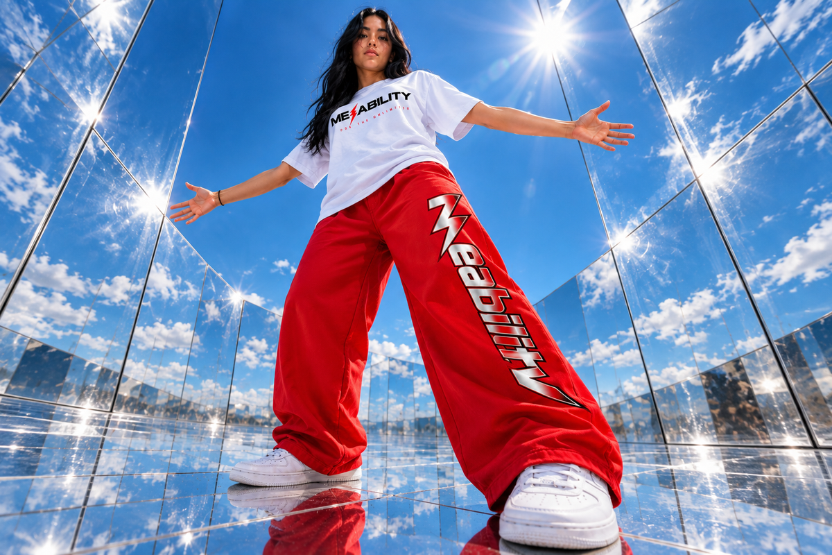 Wide-leg joggers